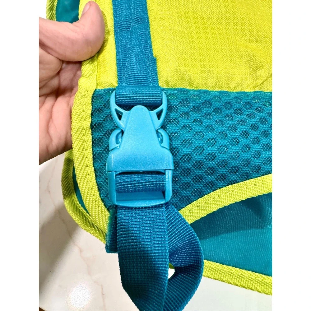 Outward Hound Dog Life Jacket Large LG Lime Green Teal Water Safety Vest